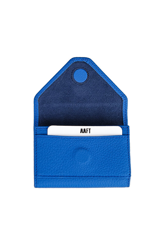 Genuine Leather Women's Accordion Wallet | Mia 2190 Flother Mat Cobalt Blue
