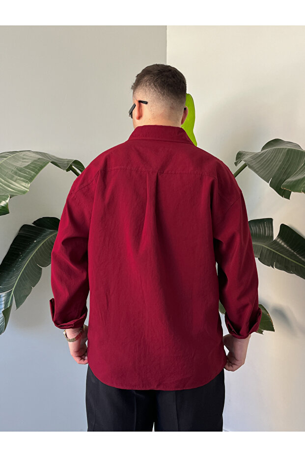 Erkek Oversize Modal Gömlek - 4
