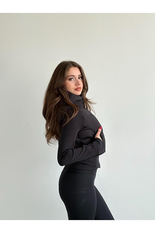 Şişme Crop Mont - 4