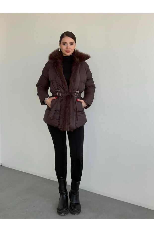 Şişme Kürklü Mont - 3