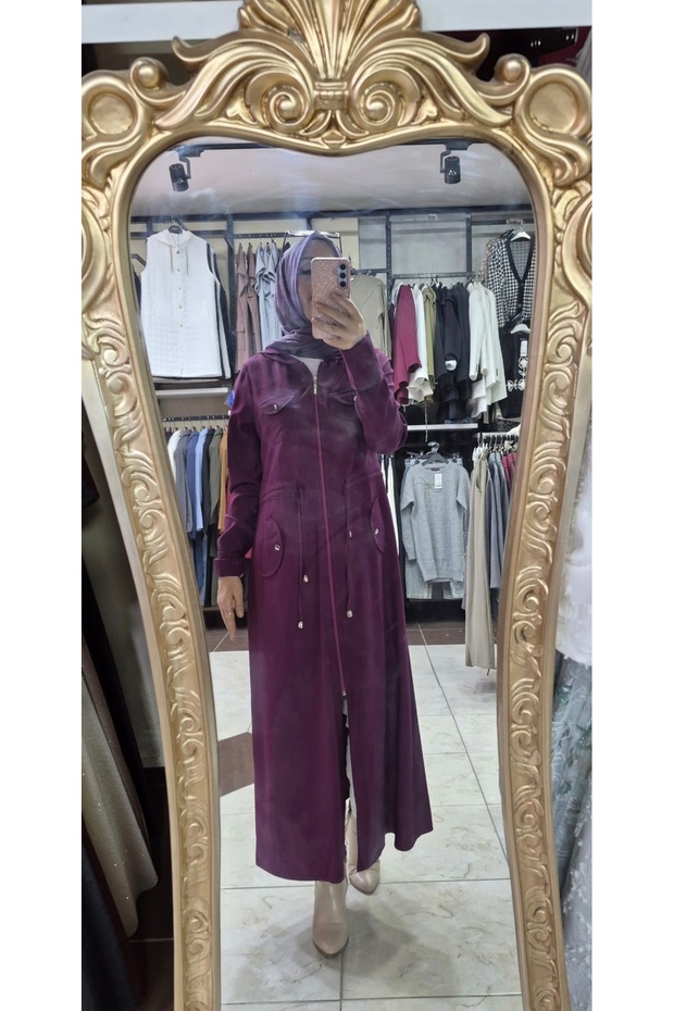 Kapüşonlu trençkot - 2