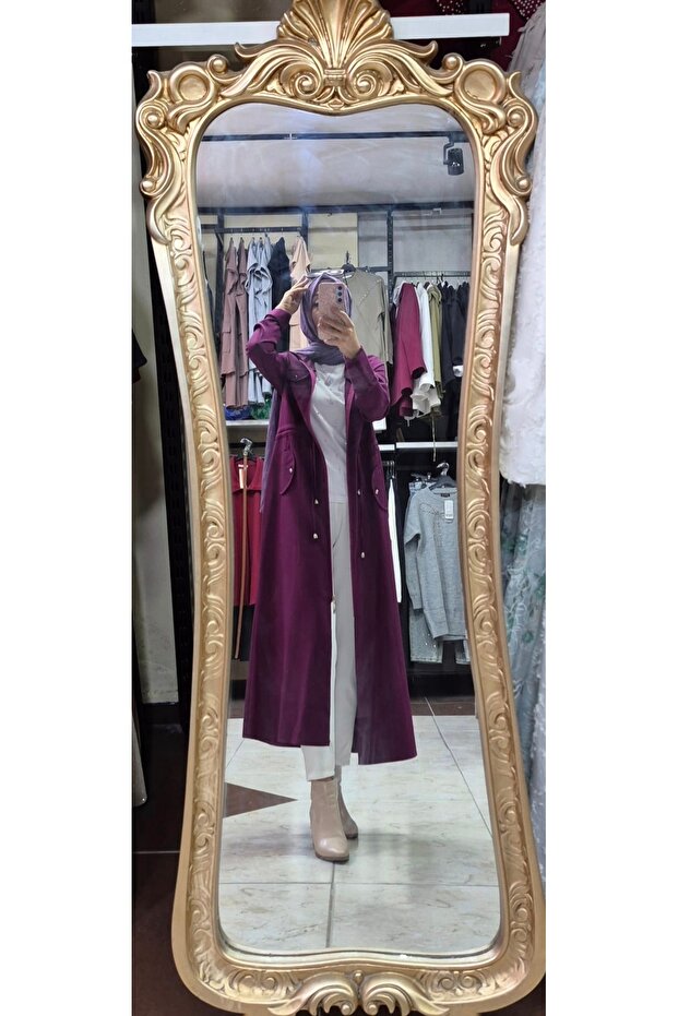 Kapüşonlu trençkot - 1