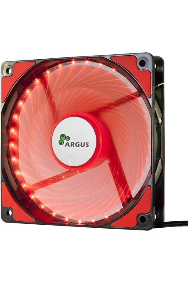 Ventilator/Radiator Argus L-12025 Red LED Fan - 1