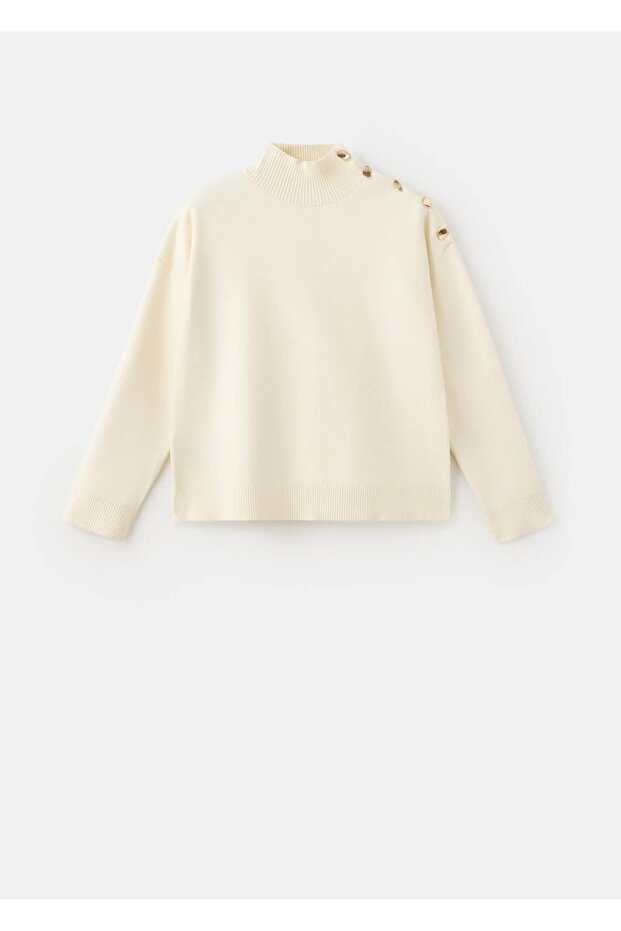 Strass taşlı triko kazak - 3