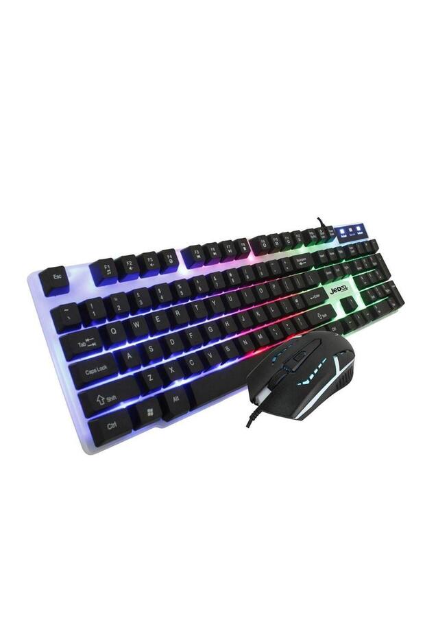 مجموعة لوحة مفاتيح وماوس للألعاب GK100 RGB
