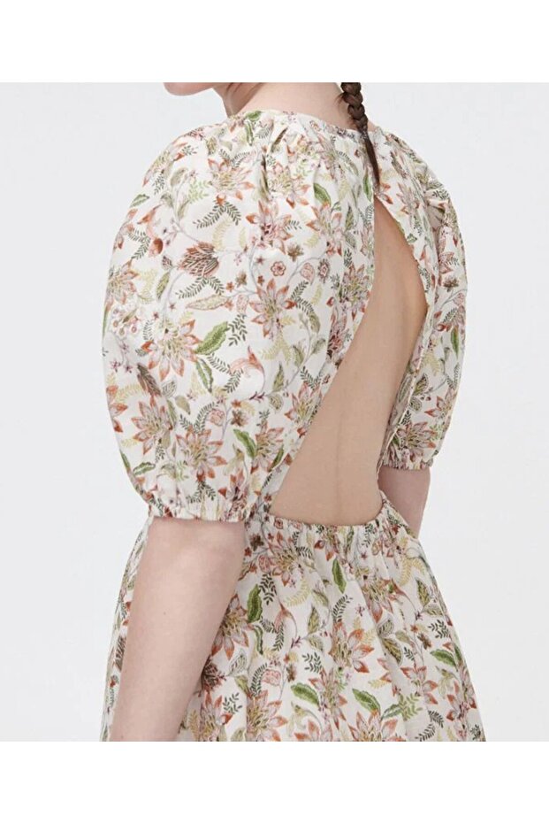 Rochie scurta, Crem - 2