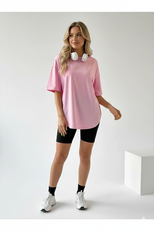 Colorful Plain Oversized T-Shirt Basic - 1