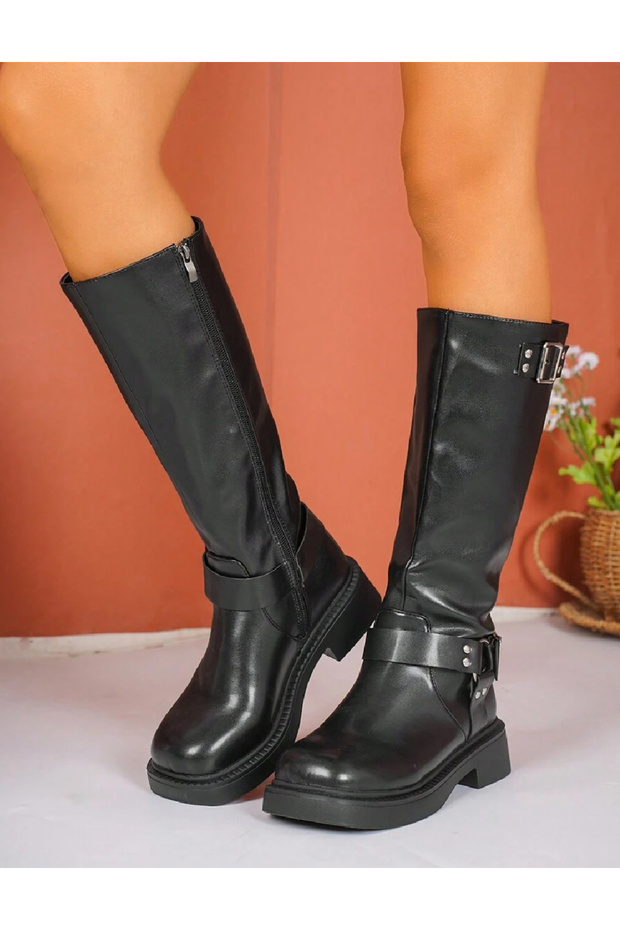 Boots, Black - 1