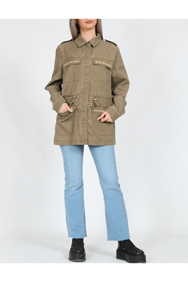 Jacket, Khaki - 1