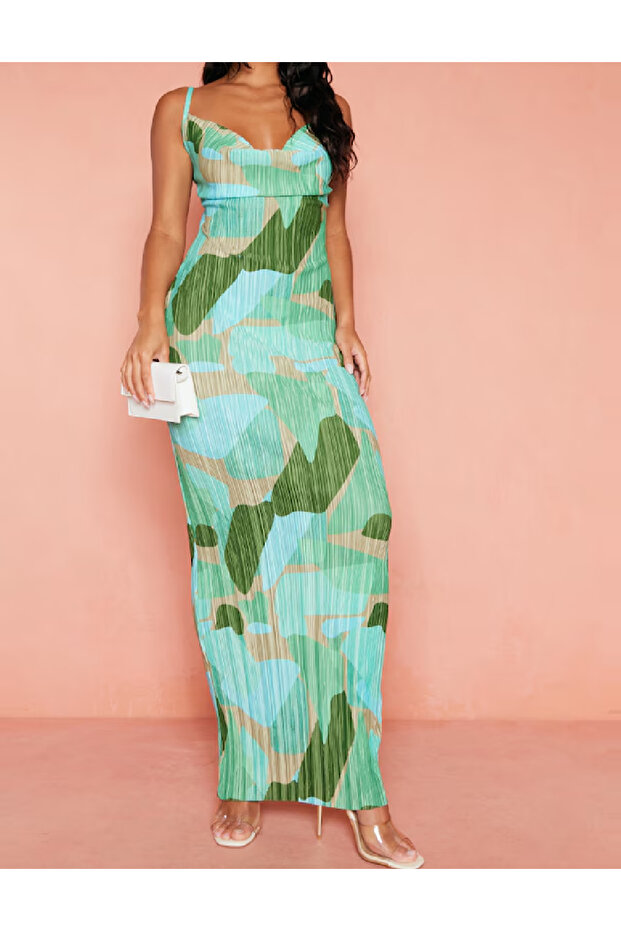 Rochie lunga, Verde - 1