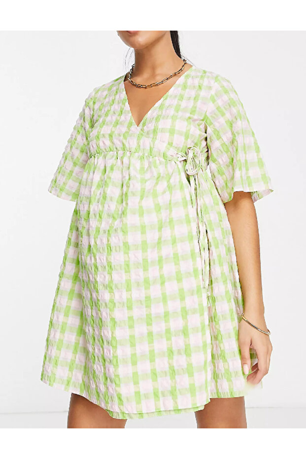 Rochie scurta, Verde - 1