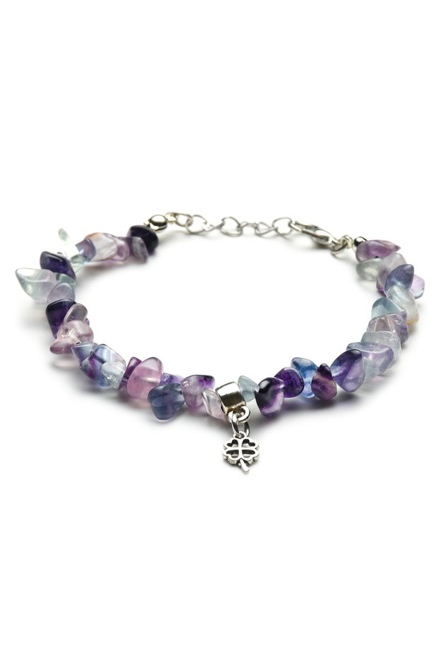 Fluorite Stone Unshaped Bracelet – Mental Clarity, Intuition, and Balance Energy