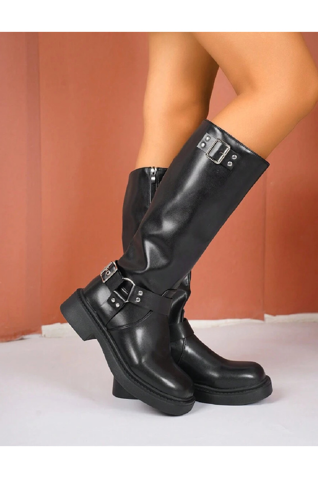 Boots, Black - 2