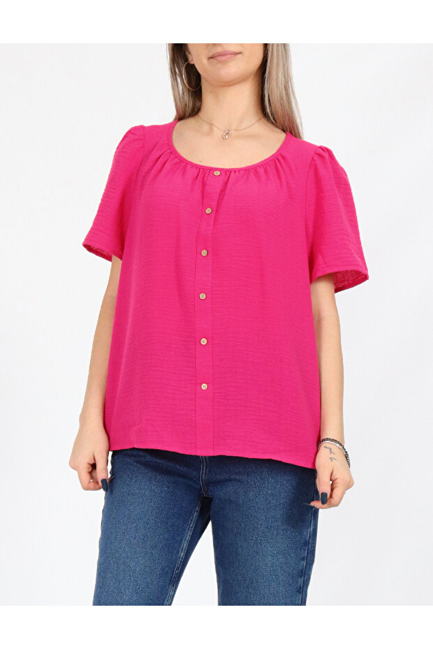 Blouse, Pink - 1