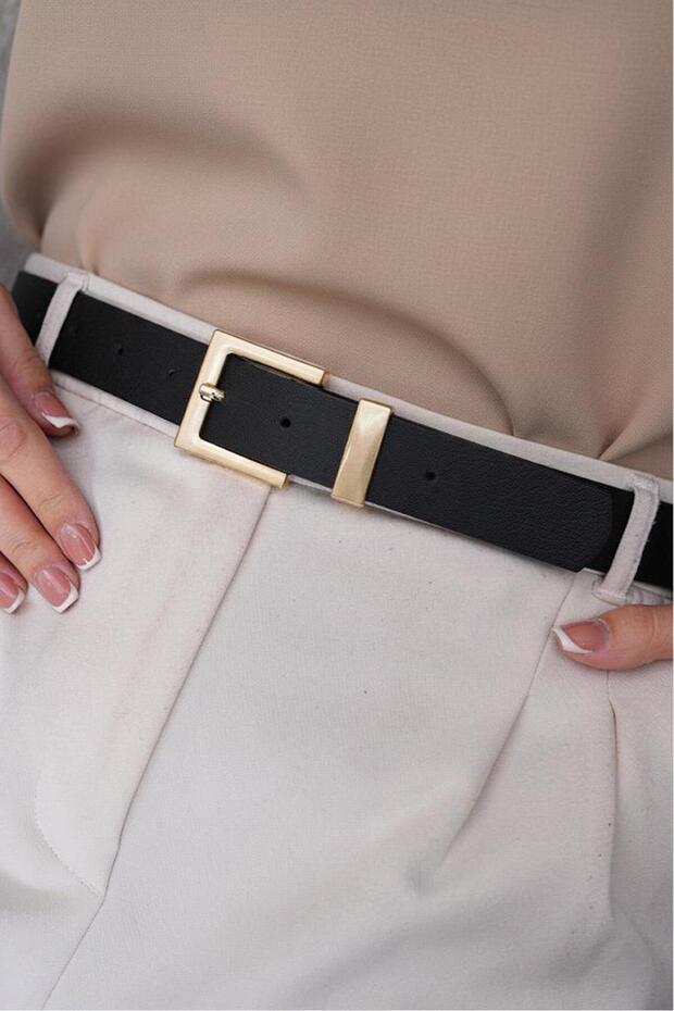 Square Buckle Women's Belt, Jacket Belt, Trouser Belt.
