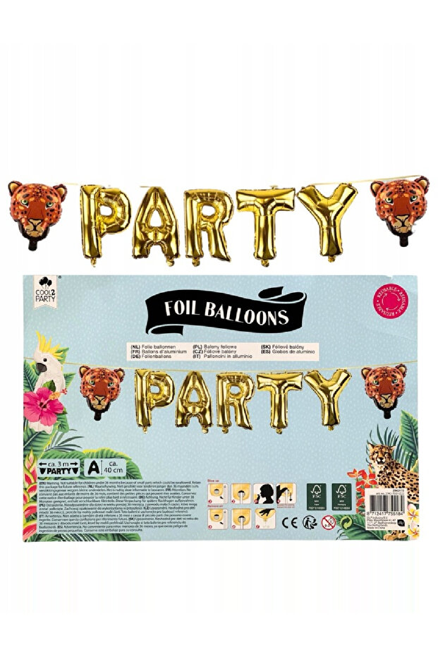 Balloon set, Gold - 1