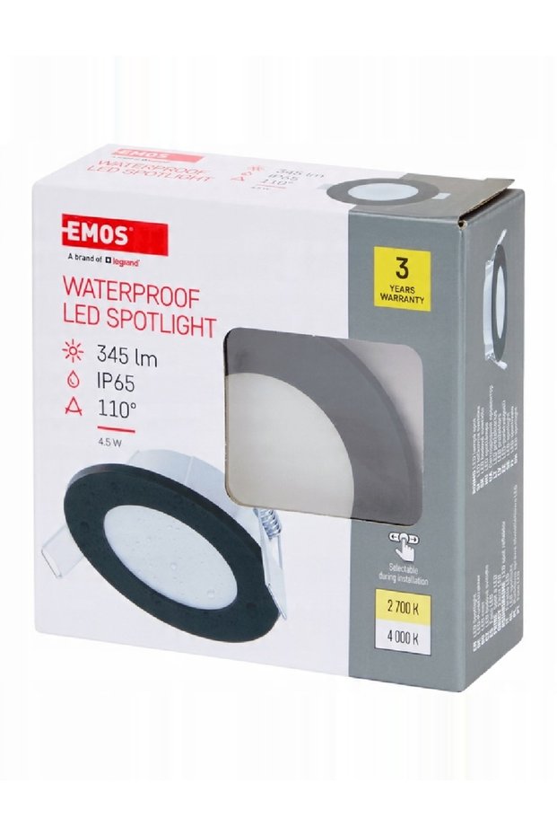 Εντοιχιζόμενο σποτ LED, Μαύρο