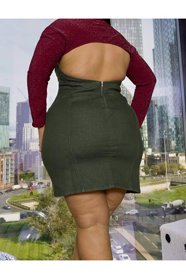 Rochie scurta, Verde - 2