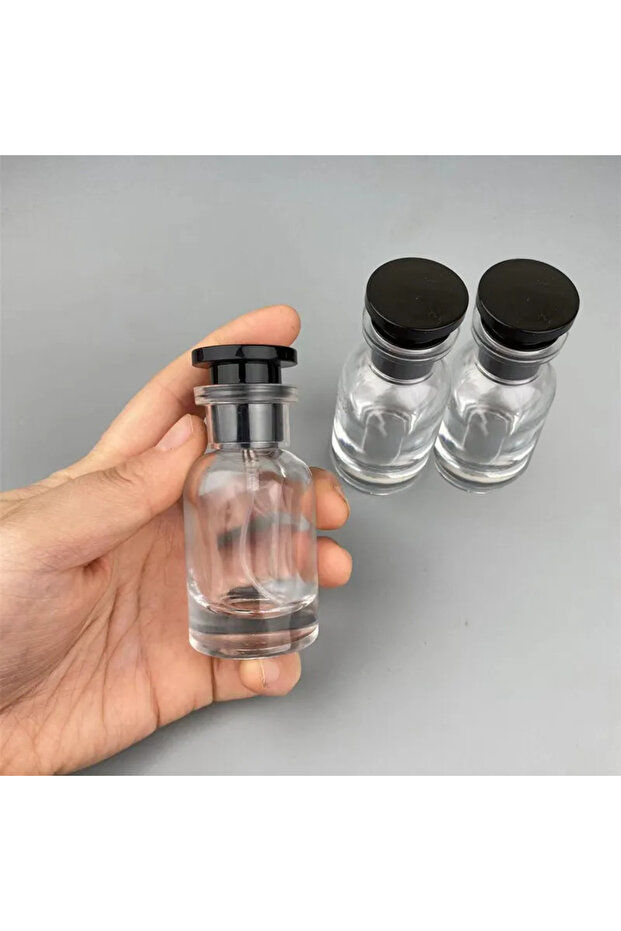 زجاجة عطر زجاجية 30 مل 3 قطع 1/2/3/4/5 قطع 30 مل زجاجة عطر زجاجية فارغة قابلة لإعادة التعبئة، أسطوانة سفر محمولة لكل