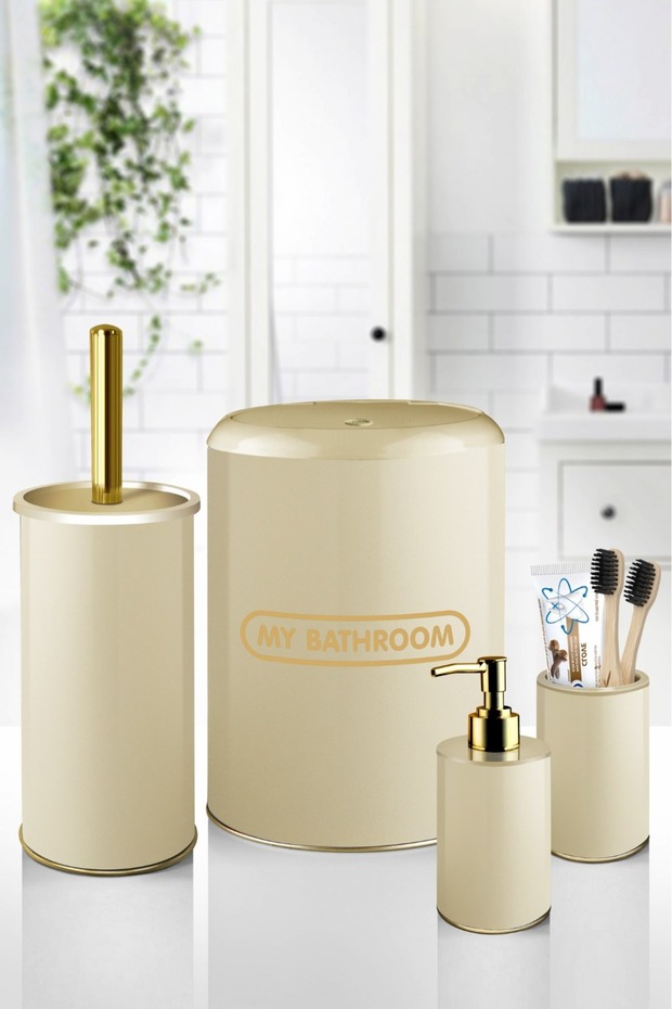 Metal 4 Piece Luxury Bathroom Set – Stylish & Modern Design