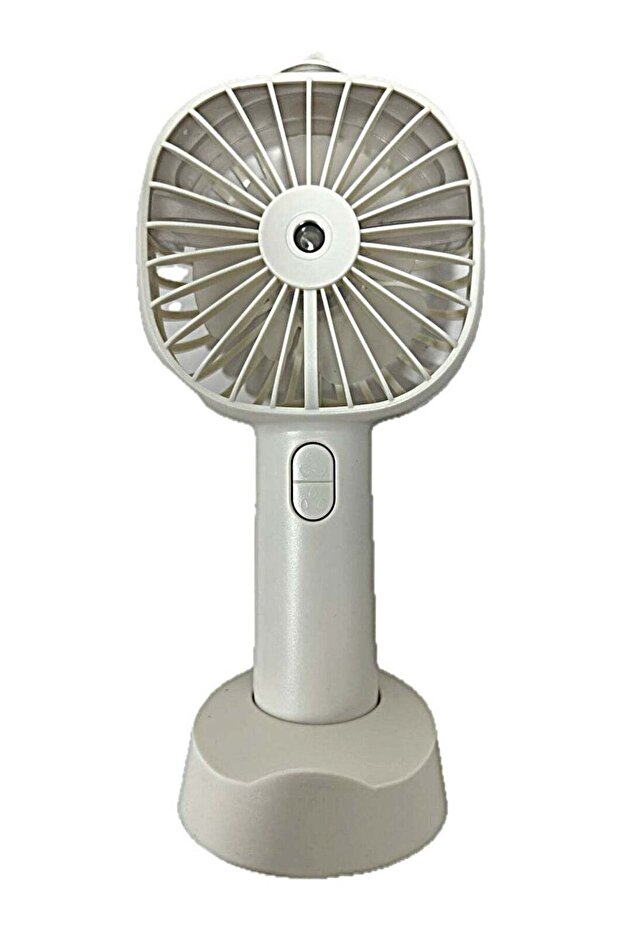 2-in-1 Fan & Spray Mist Rechargeable Handheld - White