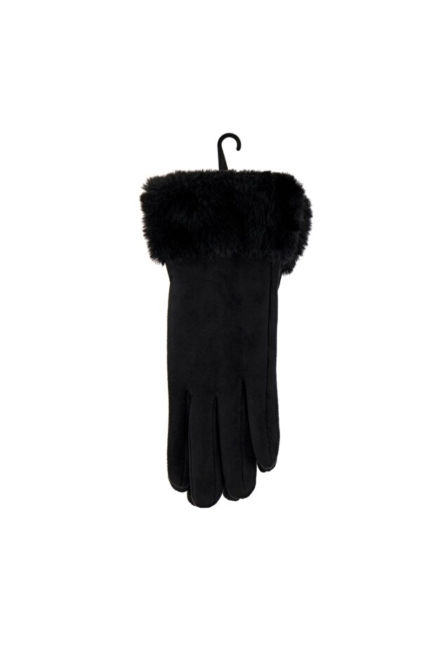 Süet Eldiven Siyah - 2