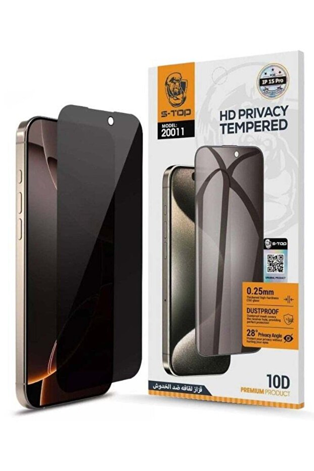 واقي شاشة S-TOP لحماية الخصوصية لهاتف iPhone 12 Pro