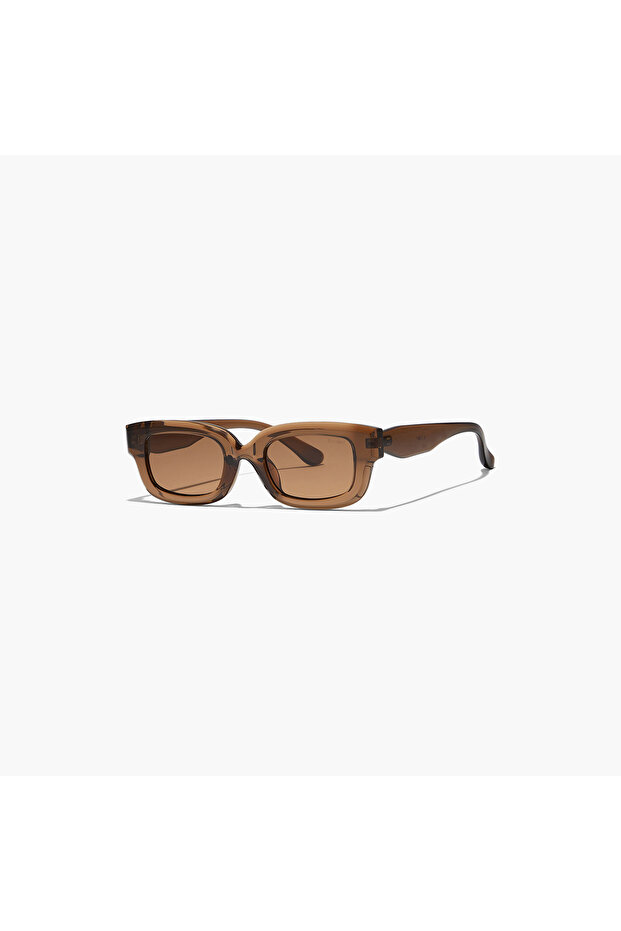 Women Brown Lens 50 mm Rectangle Sunglasses | BLA-000261-0404