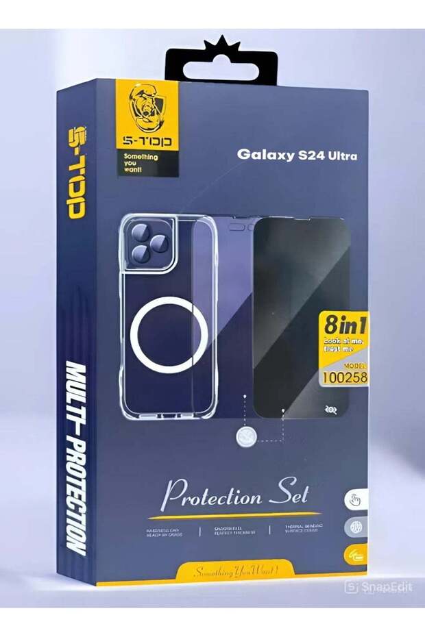 حزمة حماية كاملة لهاتف سامسونج جالاكسي إس 24 ألترا مع غطاء شحن لاسلكي (MagSafe)