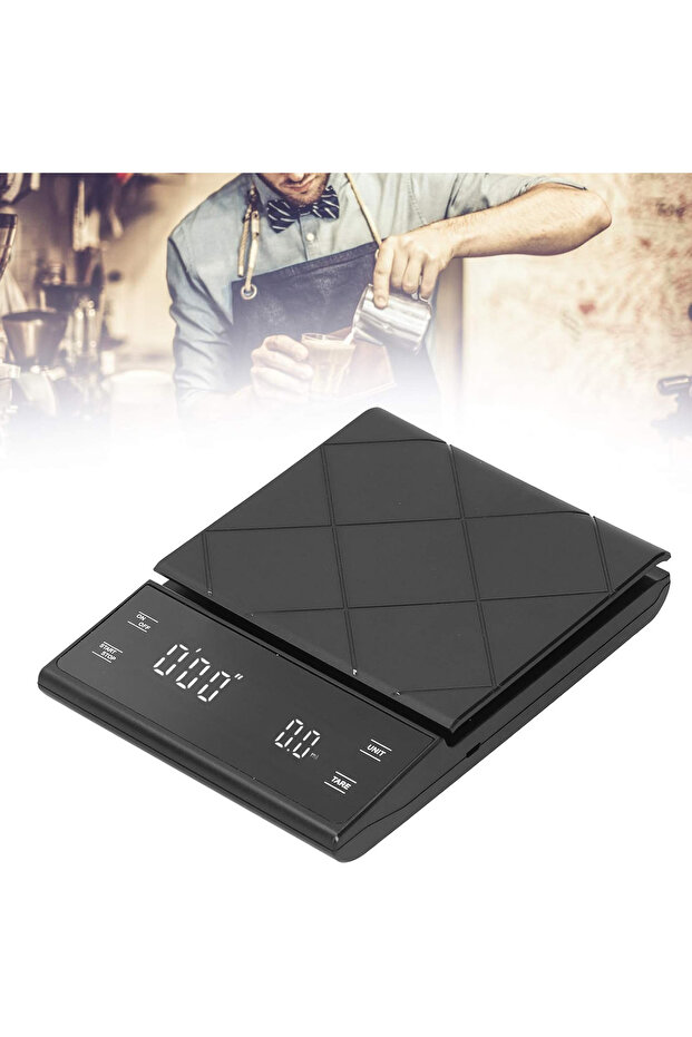 Espresso Scale with Timer – 0.1g Precision Electronic Coffee Scale with LED Display, Rechargeable - 4