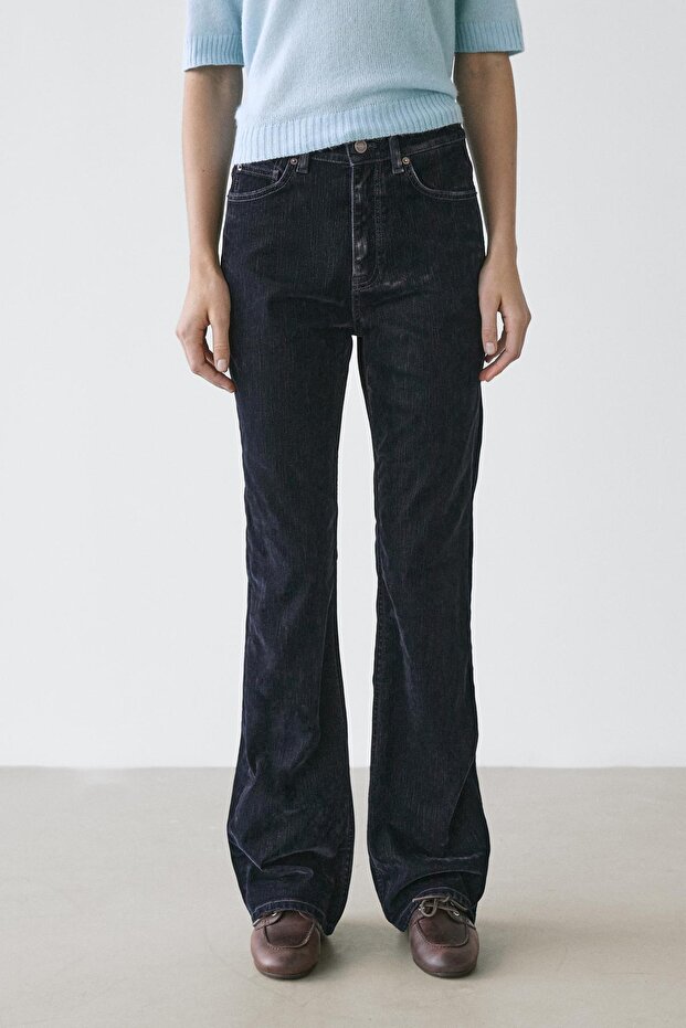 Yüksek bel bootcut jean - 2