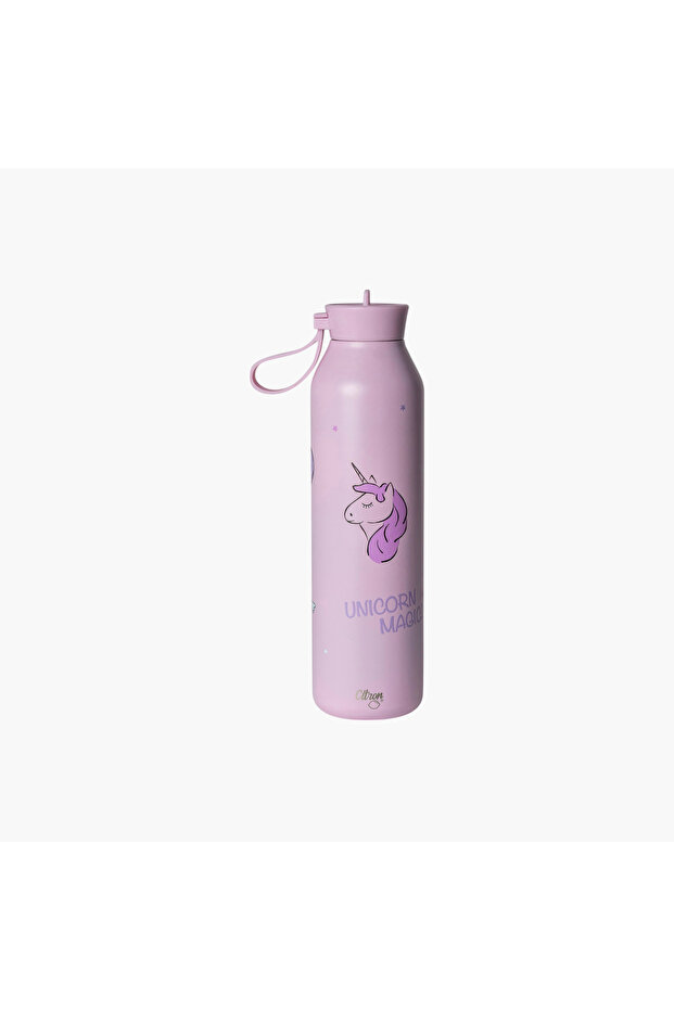 Unicorn Print Insulated Water Bottle - 750 ml