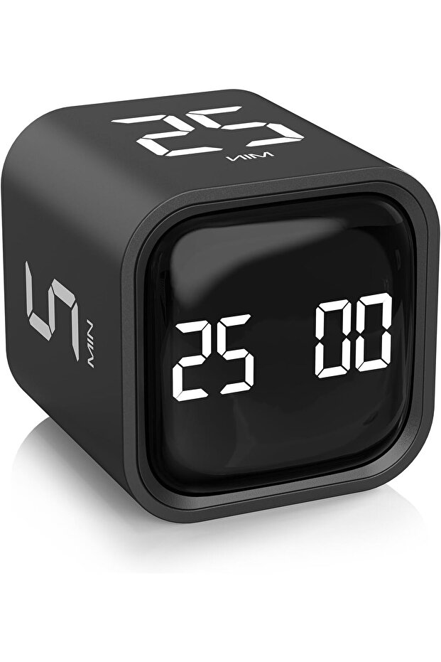 مؤقت بومودورو دوار، مؤقت قلاب لزيادة إنتاجية المكتب، ساعة توقيت العد التنازلي على شكل مكعب أدوات، للعمل والدراسة - 1