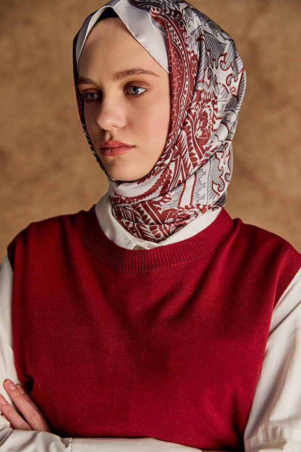 Süs Düğmeli Pencereli Süveter - 3