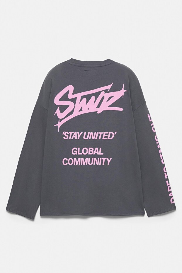 STWD grafik baskılı t-shirt - 6