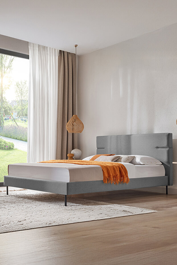 BaseUp Başlıklı Karyola - Antrasit - 1