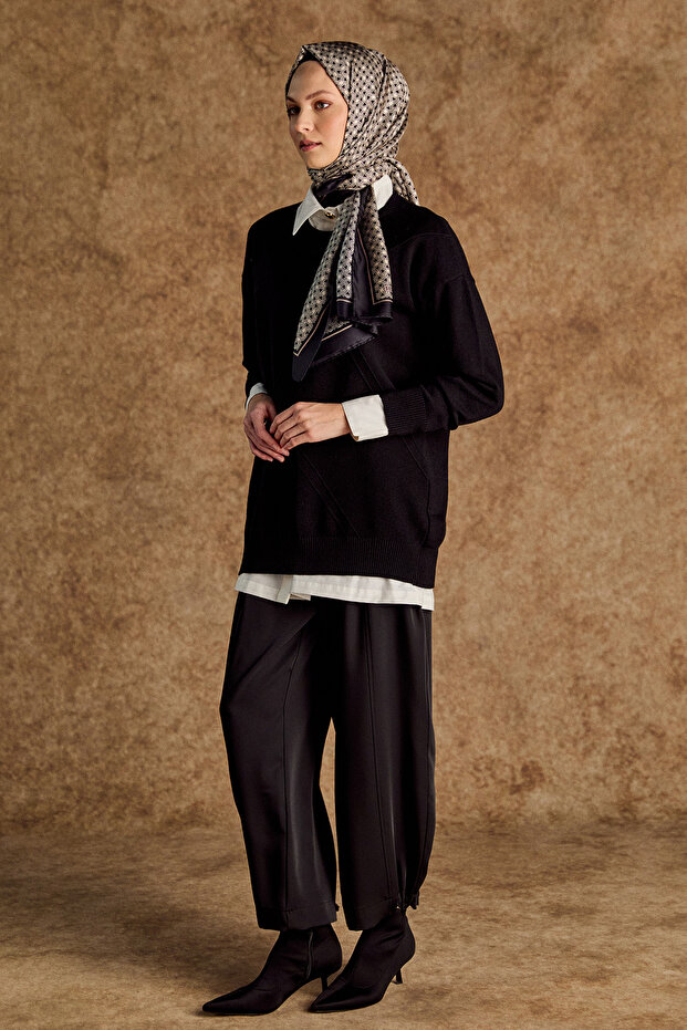 Ayarlanabilir Stoperli Modal Pantolon - 2