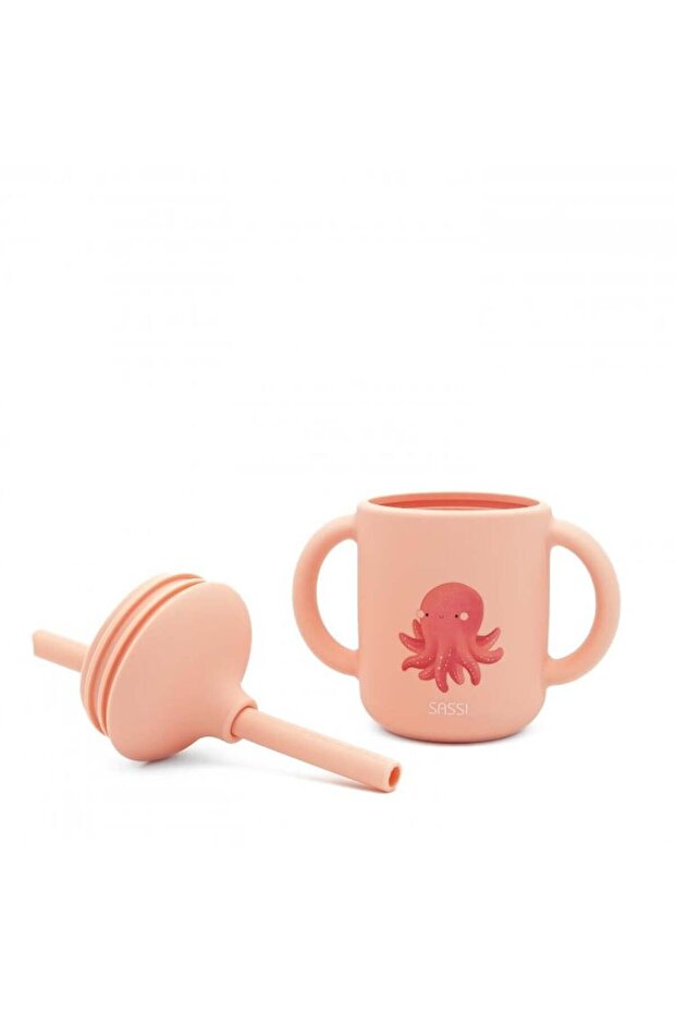 زجاجة مياه من السيليكون مع شفاطة - أخطبوط عملي - 2