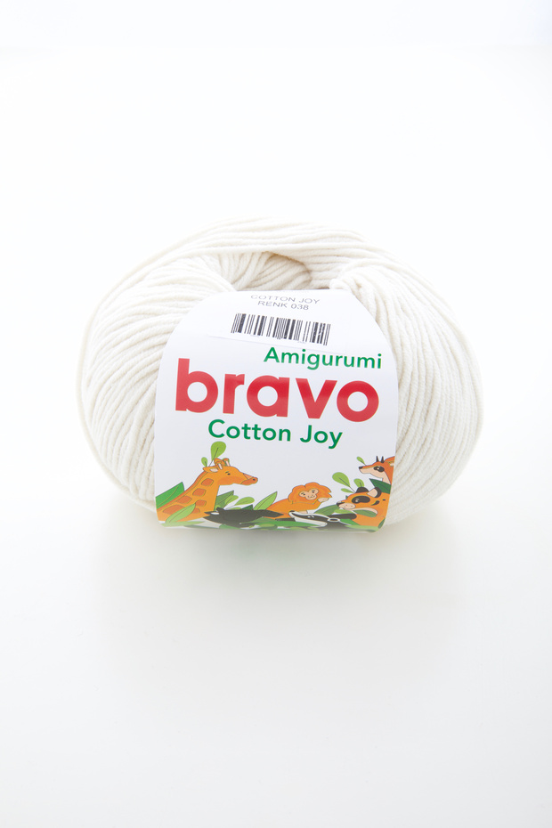 Cotton Joy Jeans Amigurumi Yarn Soft Cotton - 50 Gr /165 m (Color Code: 038) Cream