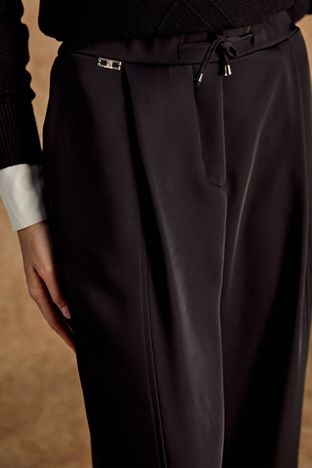 Ayarlanabilir Stoperli Modal Pantolon - 5