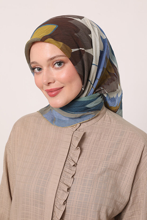 Eșarfă de vară cu model batik - 3