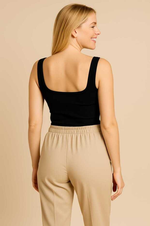 Kalın Askı Basic Bluz - 2