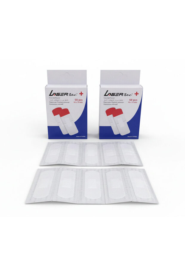 PU Transparent Film Waterproof First Aid Plasters 50PCS (19 x 72mm)