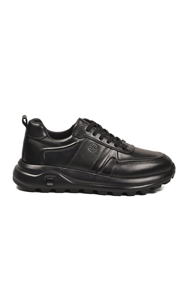 Black Genuine Leather Men's Casual Shoes 5K3251-30219 m