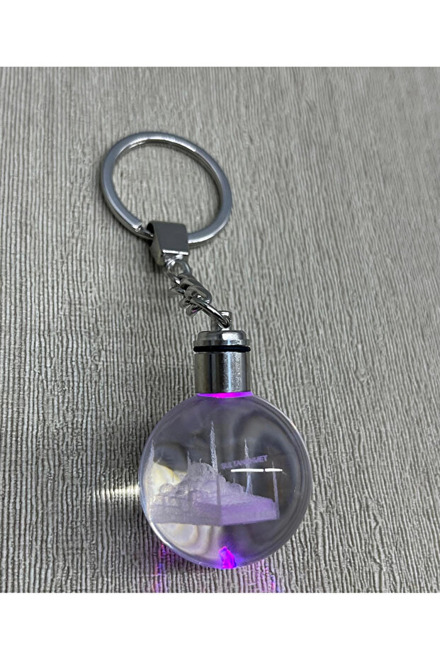 Led sultanahmet design crystal keychain alk3804