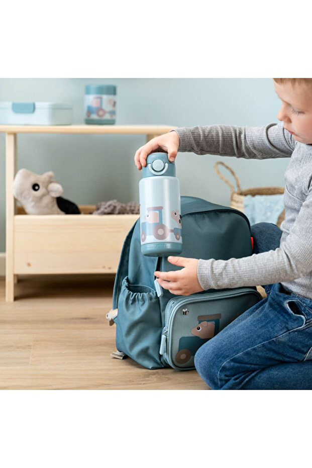 Термос Tiny Farm син 340 мл - 6