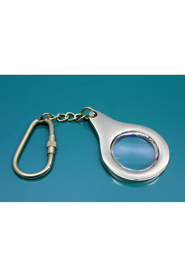 Brass Magnifying Glass Keychain 2846B Ilkel-Rsitdk4