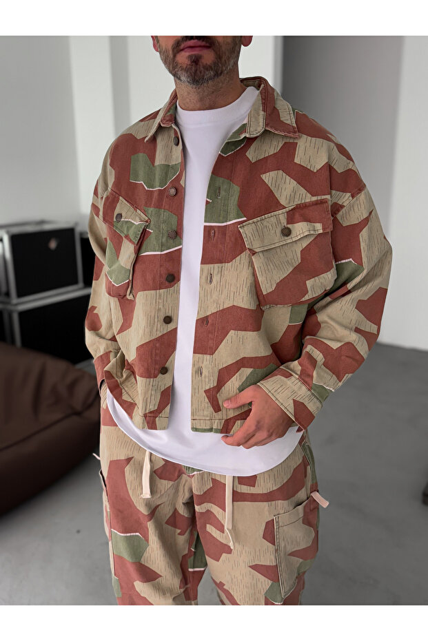Kiremit Kamuflaj Ceket C-1790 - 2