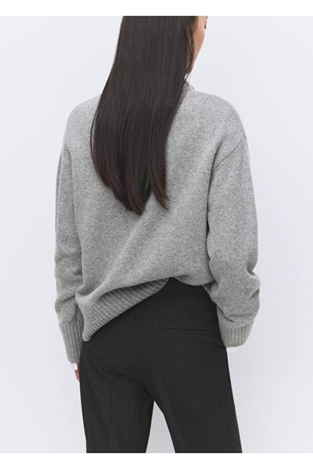 Yünlü örgü kazak - 4