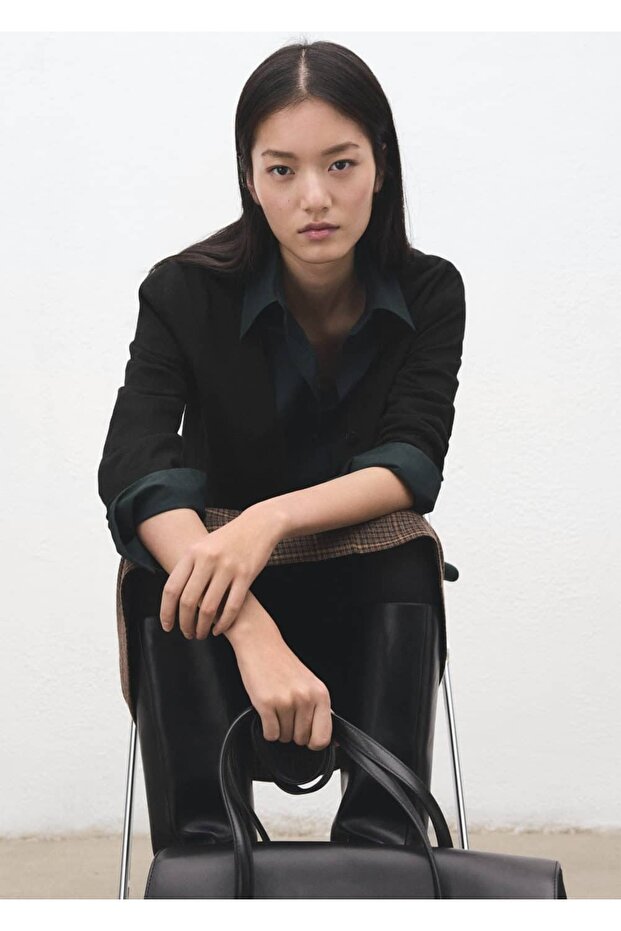 V yaka triko hırka - 8